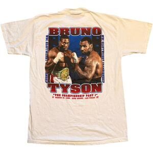 Vintage 90s Frank Bruno vs Mike Tyson Heavyweight WBC 1993 Shirt XL Rap Boxing